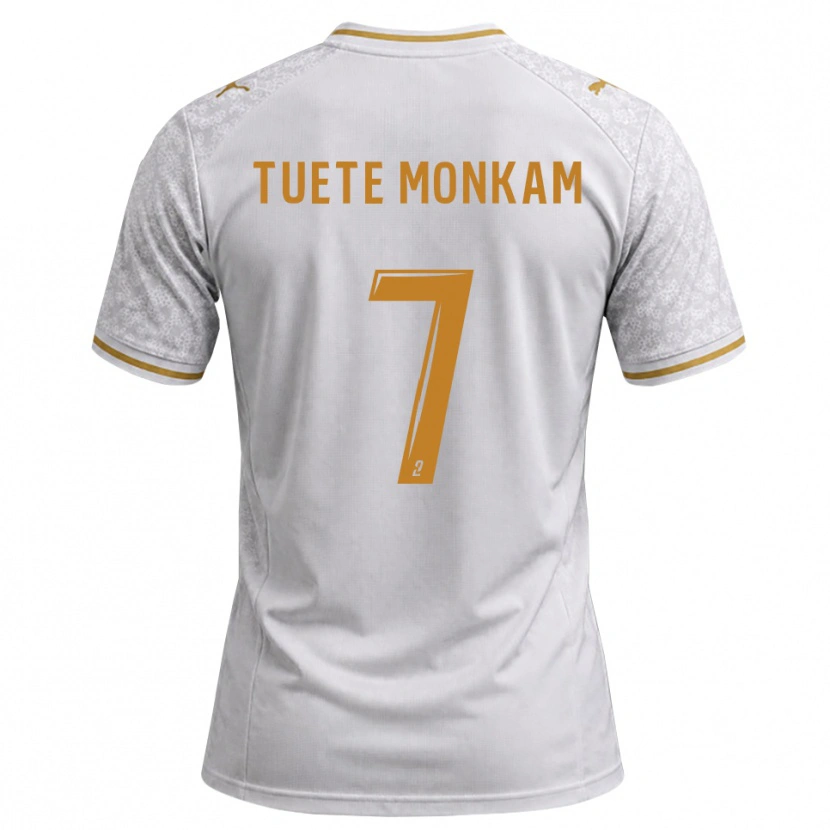 Danxen Herren Malcolm Tuete Monkam #7 Weiß Grau Goldrute Auswärtstrikot Trikot 2026/27 T-Shirt Schweiz