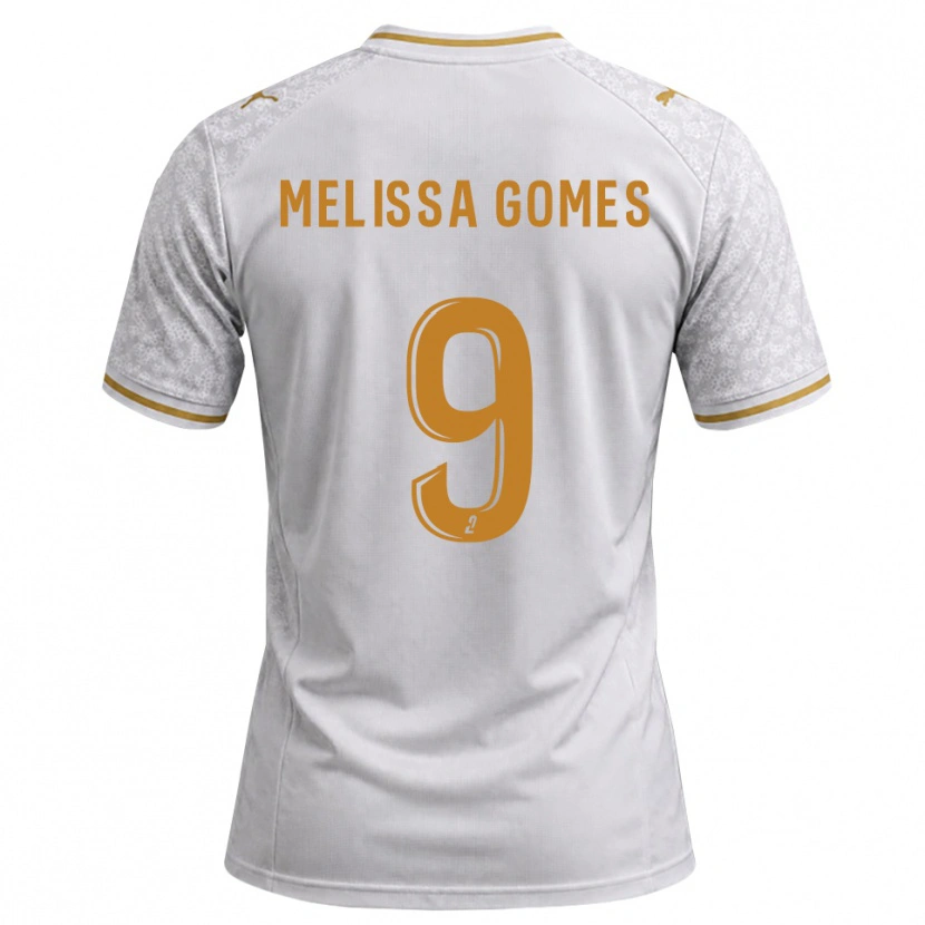 Danxen Herren Melissa Ferreira Gomes #9 Weiß Grau Goldrute Auswärtstrikot Trikot 2026/27 T-Shirt Schweiz