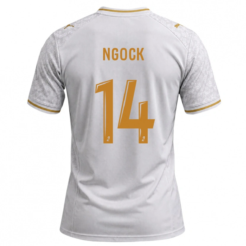 Danxen Herren Monique Ngock #14 Weiß Grau Goldrute Auswärtstrikot Trikot 2026/27 T-Shirt Schweiz