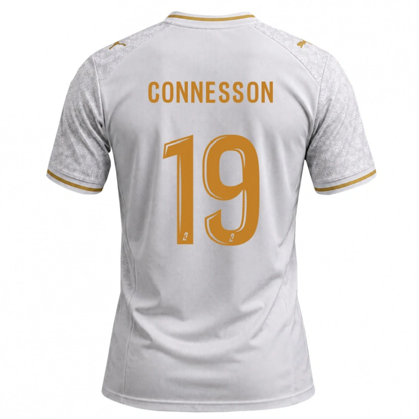 Danxen Herren Adele Connesson #19 Weiß Grau Goldrute Auswärtstrikot Trikot 2026/27 T-Shirt Schweiz