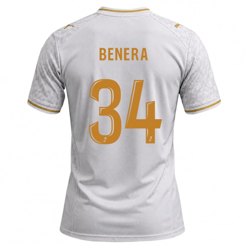 Danxen Herren Ummene Benera #34 Weiß Grau Goldrute Auswärtstrikot Trikot 2026/27 T-Shirt Schweiz