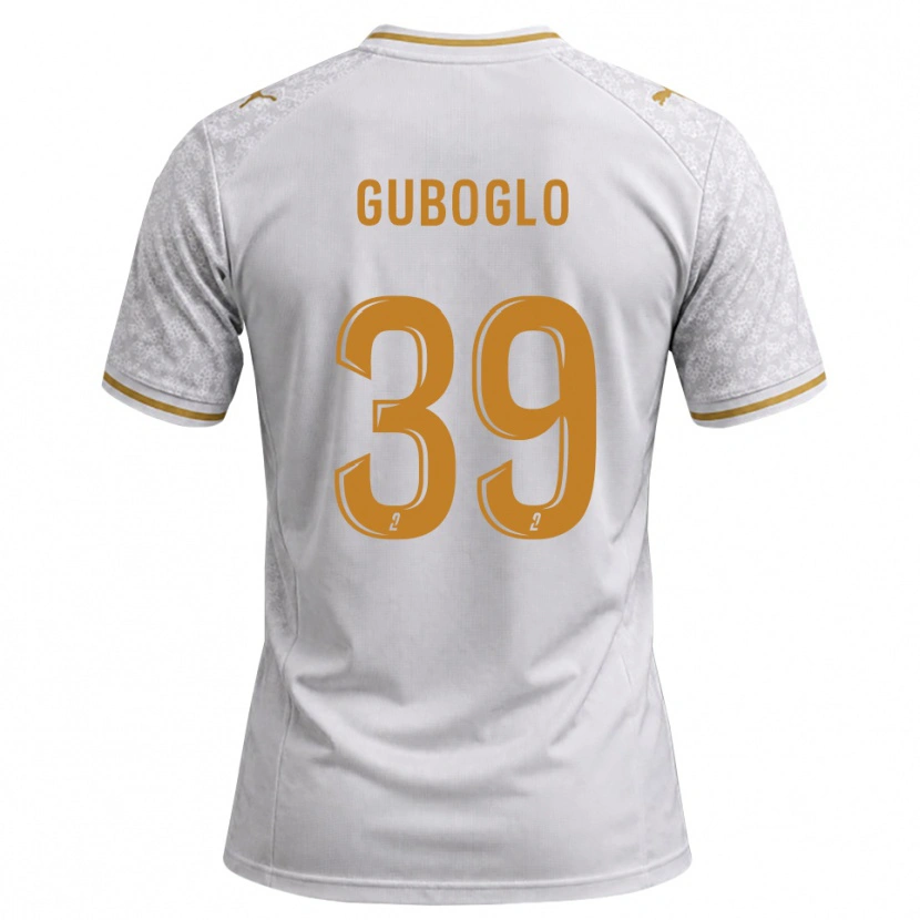 Danxen Herren Aleksandr Guboglo #39 Weiß Grau Goldrute Auswärtstrikot Trikot 2026/27 T-Shirt Schweiz