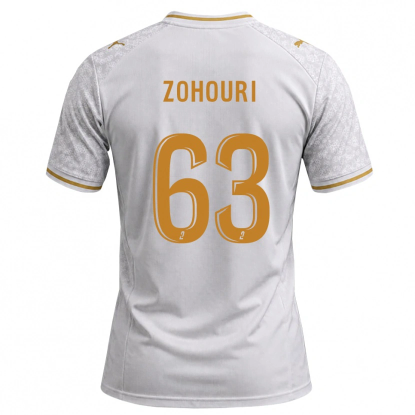 Danxen Herren Armel Zohouri #63 Weiß Grau Goldrute Auswärtstrikot Trikot 2026/27 T-Shirt Schweiz