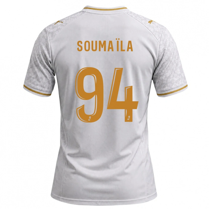 Danxen Herren Soumaïla Sylla #94 Weiß Grau Goldrute Auswärtstrikot Trikot 2026/27 T-Shirt Schweiz