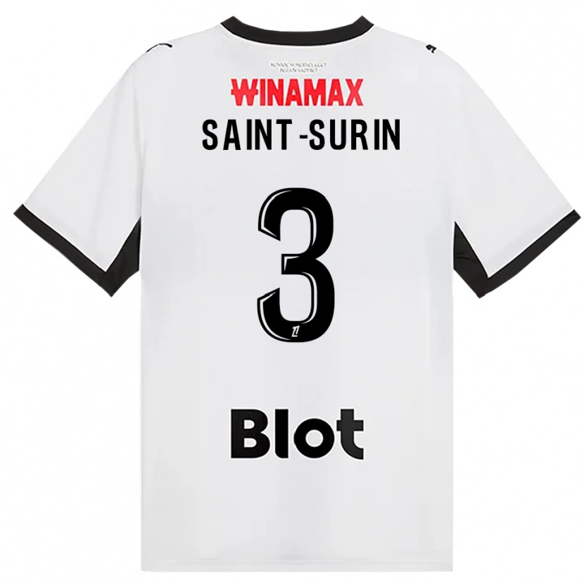 Danxen Herren Rio Saint-Surin #3 Schwarz Weiß Rot Auswärtstrikot Trikot 2026/27 T-Shirt Schweiz