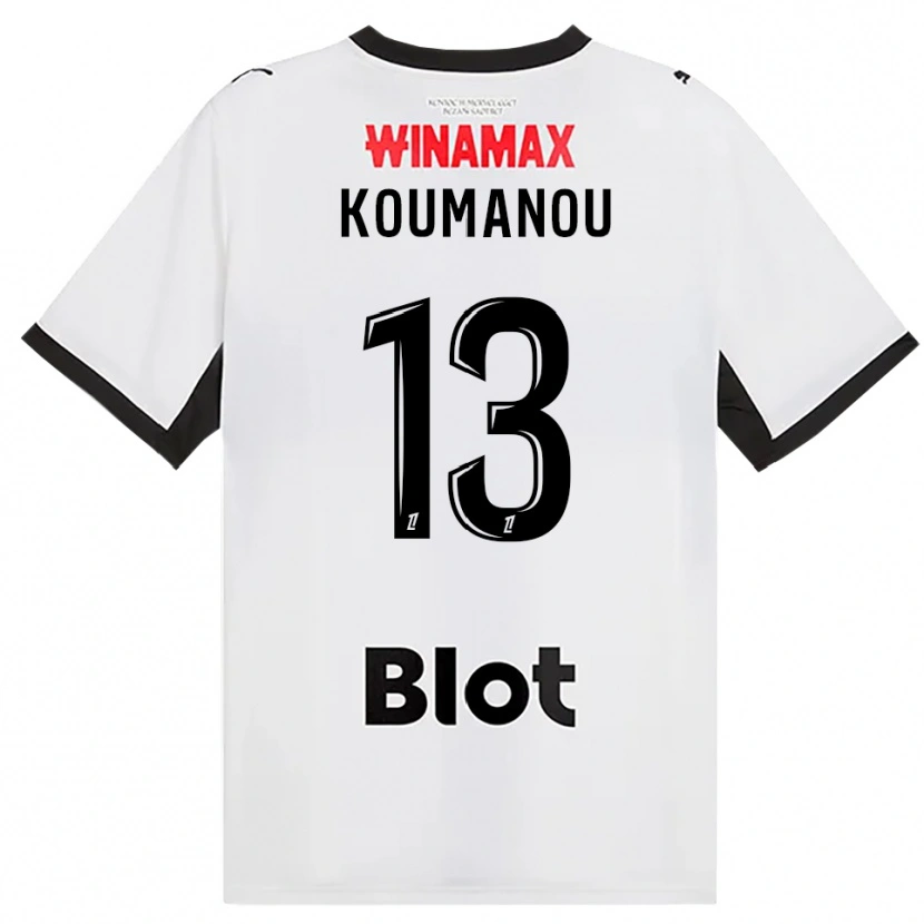 Danxen Herren Noa Koumanou #13 Schwarz Weiß Rot Auswärtstrikot Trikot 2026/27 T-Shirt Schweiz