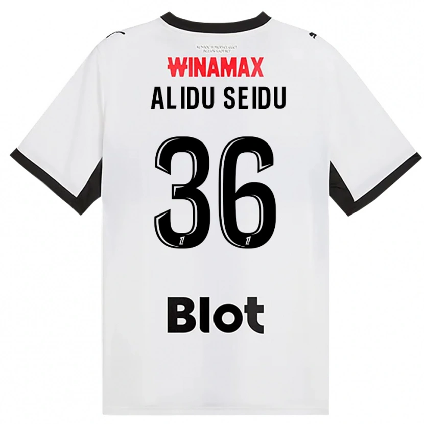 Danxen Herren Alidu Seidu #36 Schwarz Weiß Rot Auswärtstrikot Trikot 2026/27 T-Shirt Schweiz