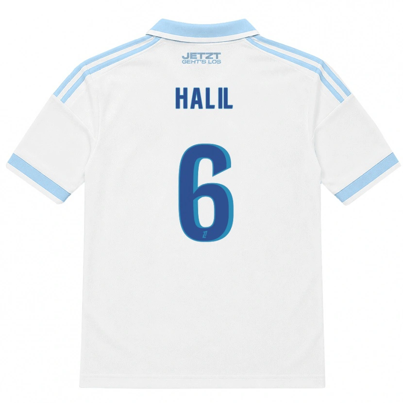 Danxen Herren Fouad Halil #6 Hellblau Weiß Rot Auswärtstrikot Trikot 2026/27 T-Shirt Schweiz