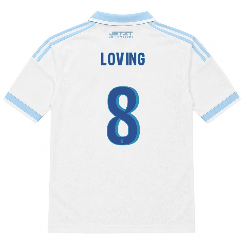 Danxen Herren Emma Loving #8 Hellblau Weiß Rot Auswärtstrikot Trikot 2026/27 T-Shirt Schweiz