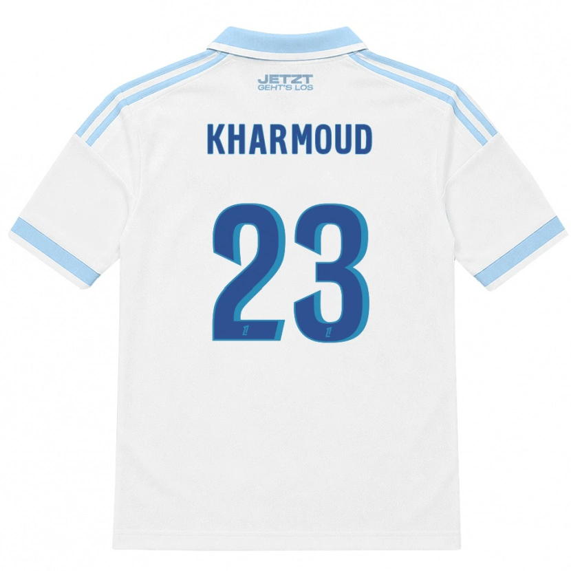 Danxen Herren Rayan Kharmoud #23 Hellblau Weiß Rot Auswärtstrikot Trikot 2026/27 T-Shirt Schweiz