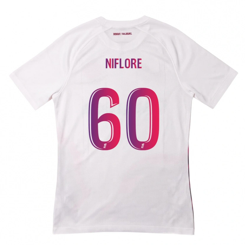 Danxen Herren Mathys Niflore #60 Weiß Pink Lila Auswärtstrikot Trikot 2026/27 T-Shirt Schweiz