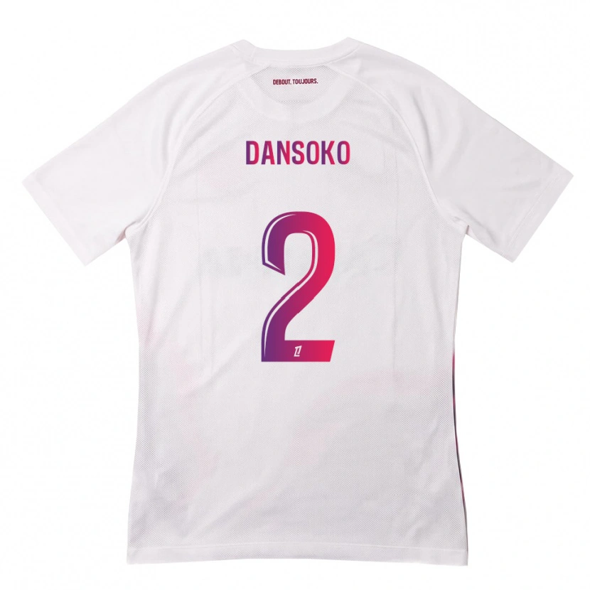 Danxen Herren Mohamed Dansoko #2 Weiß Pink Lila Auswärtstrikot Trikot 2026/27 T-Shirt Schweiz