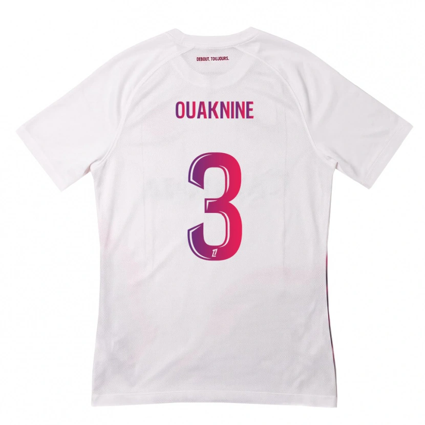 Danxen Herren Jules Ouaknine #3 Weiß Pink Lila Auswärtstrikot Trikot 2026/27 T-Shirt Schweiz