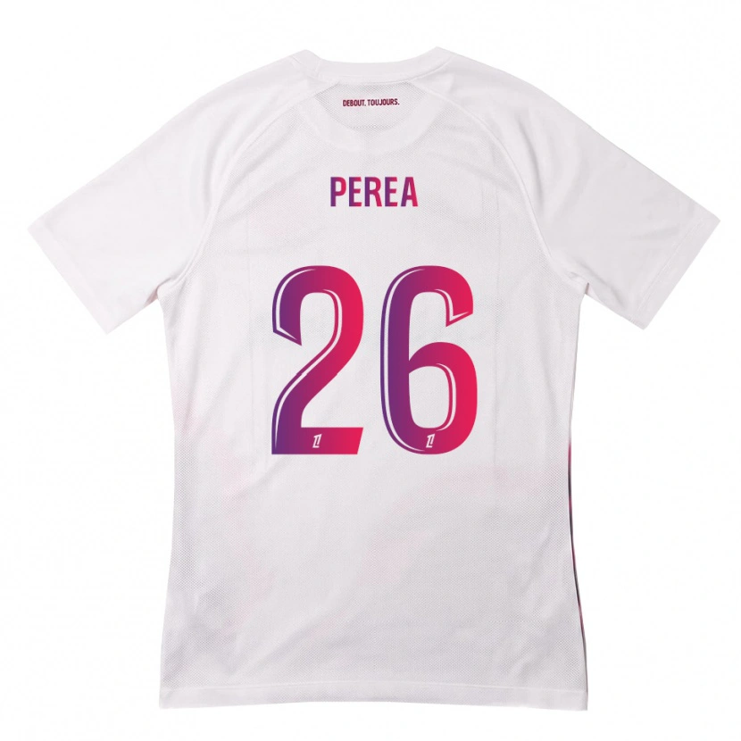 Danxen Herren Marine Perea #26 Weiß Pink Lila Auswärtstrikot Trikot 2026/27 T-Shirt Schweiz