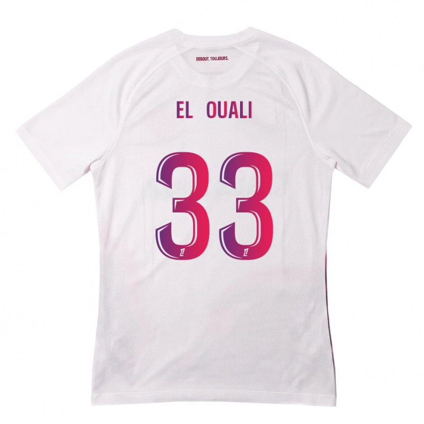 Danxen Herren Adam El Ouali #33 Weiß Pink Lila Auswärtstrikot Trikot 2026/27 T-Shirt Schweiz