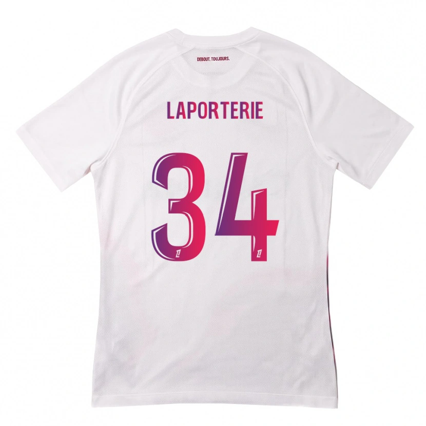 Danxen Herren Ambre Laporterie #34 Weiß Pink Lila Auswärtstrikot Trikot 2026/27 T-Shirt Schweiz