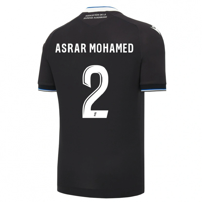 Danxen Herren El Asrar Mohamed #2 Schwarz Blau Weiß Auswärtstrikot Trikot 2026/27 T-Shirt Schweiz