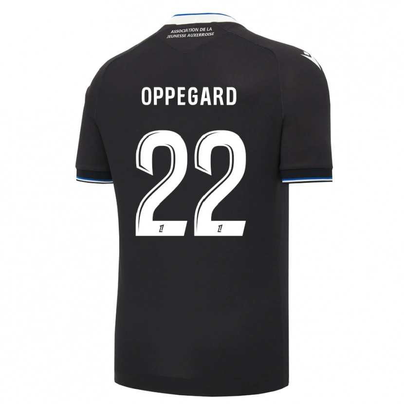 Danxen Herren Fredrik Oppegård #22 Schwarz Blau Weiß Auswärtstrikot Trikot 2026/27 T-Shirt Schweiz