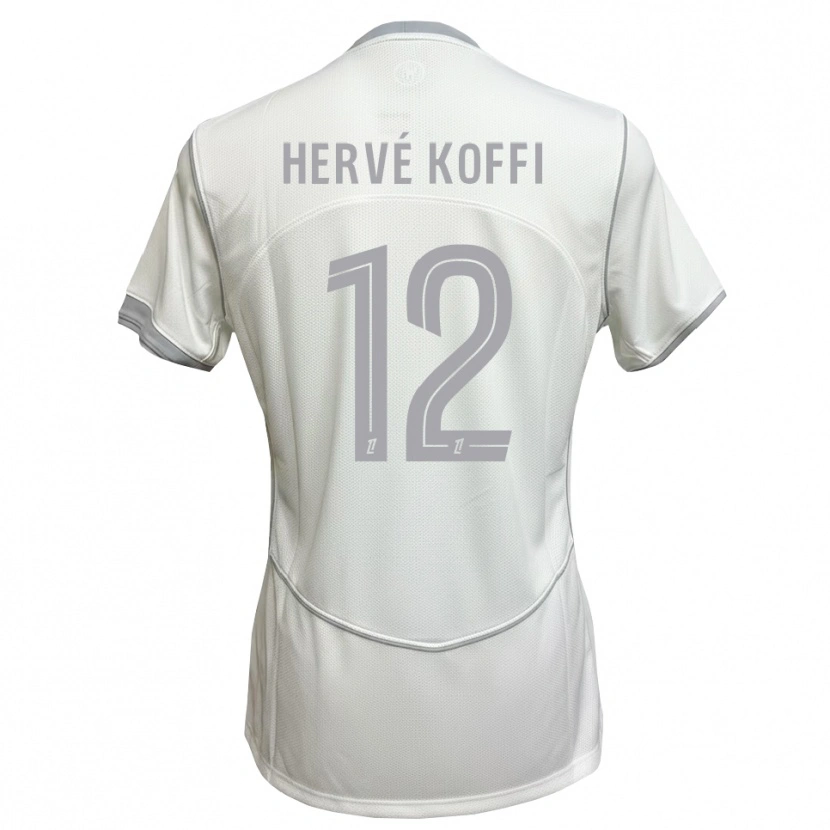 Danxen Herren Hervé Koffi #12 Weiß Grau Auswärtstrikot Trikot 2026/27 T-Shirt Schweiz