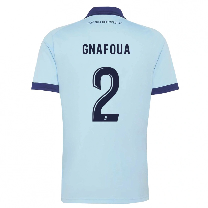 Danxen Herren Isaac Gnafoua #2 Kornblumenblau Schwarz Auswärtstrikot Trikot 2026/27 T-Shirt Schweiz