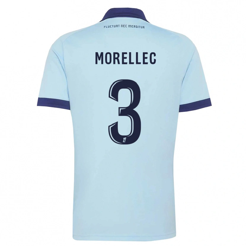 Danxen Herren Lucien Morellec #3 Kornblumenblau Schwarz Auswärtstrikot Trikot 2026/27 T-Shirt Schweiz
