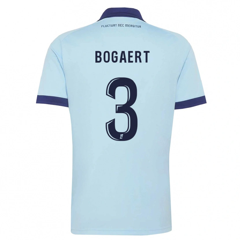 Danxen Herren Lou Bogaert #3 Kornblumenblau Schwarz Auswärtstrikot Trikot 2026/27 T-Shirt Schweiz