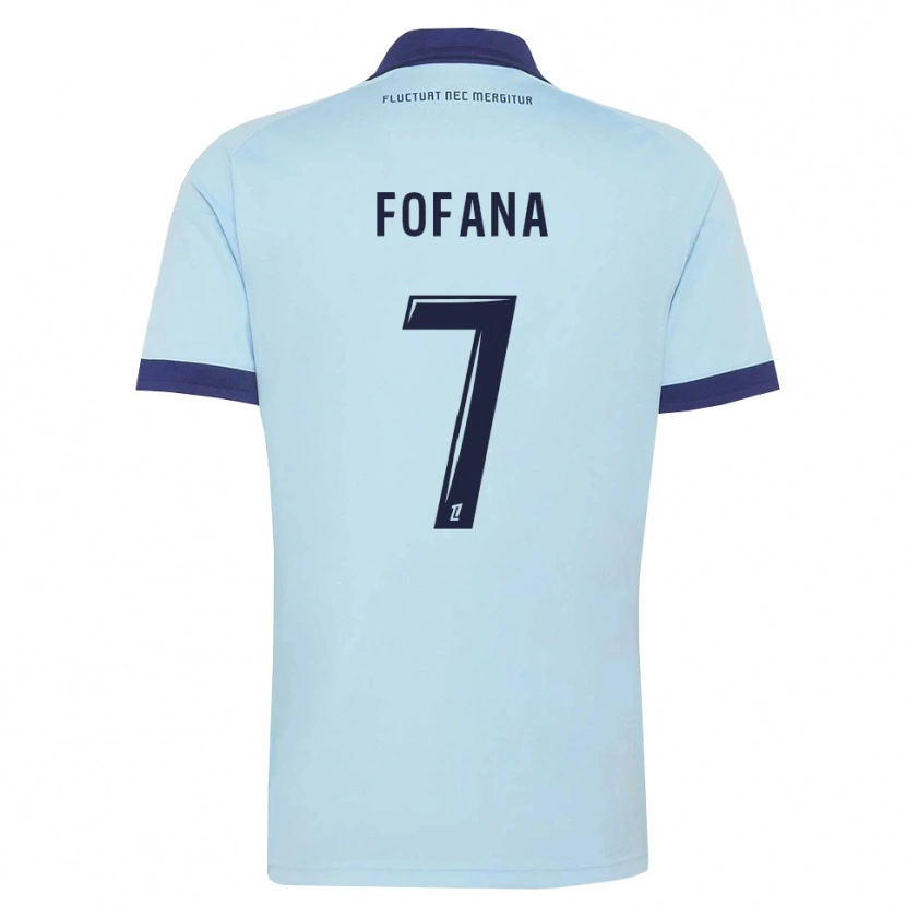 Danxen Herren Kaïs Fofana #7 Kornblumenblau Schwarz Auswärtstrikot Trikot 2026/27 T-Shirt Schweiz