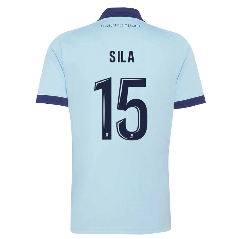 Danxen Herren Oumar Sila #15 Kornblumenblau Schwarz Auswärtstrikot Trikot 2026/27 T-Shirt Schweiz