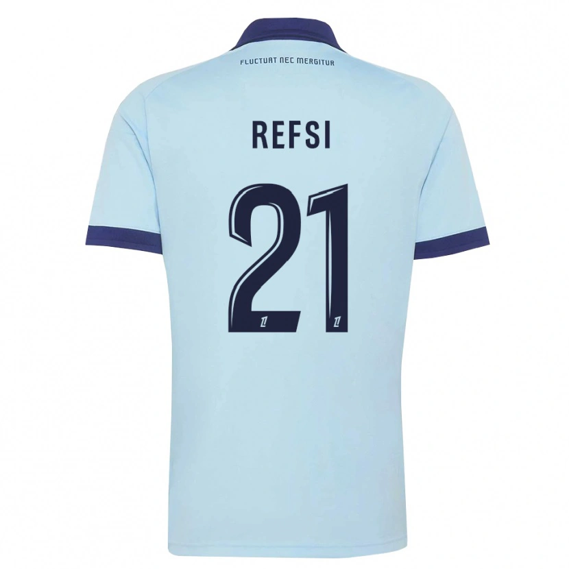 Danxen Herren Ilian Refsi #21 Kornblumenblau Schwarz Auswärtstrikot Trikot 2026/27 T-Shirt Schweiz