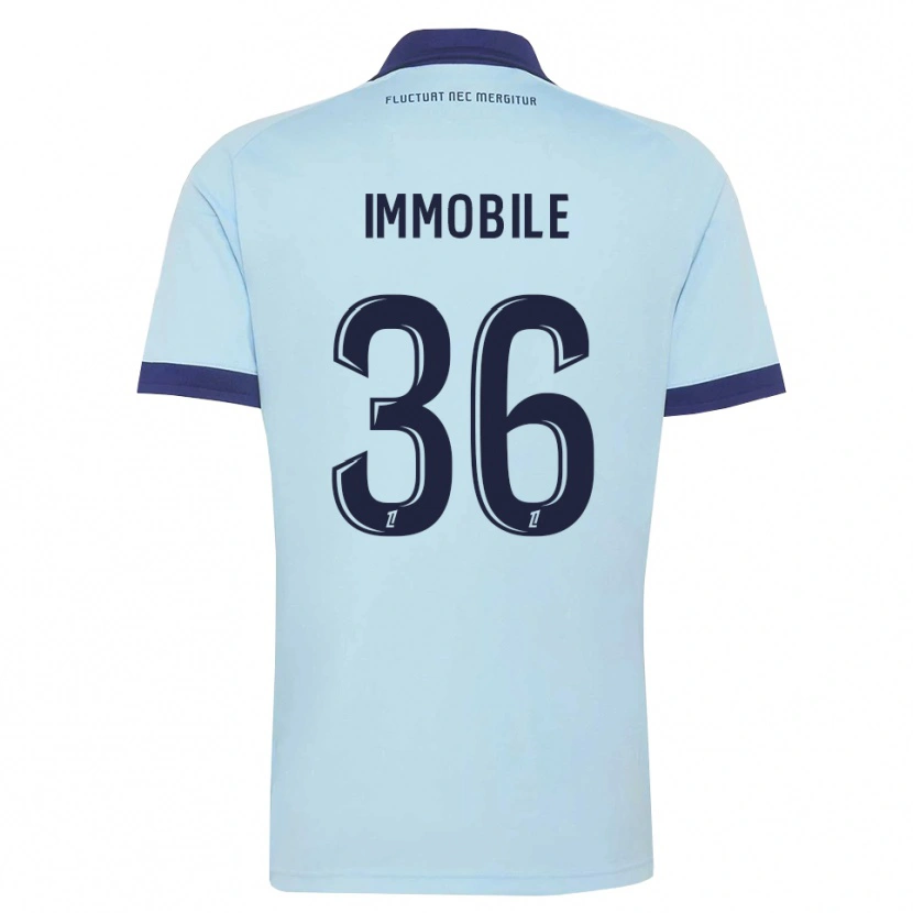 Danxen Herren Ciro Immobile #36 Kornblumenblau Schwarz Auswärtstrikot Trikot 2026/27 T-Shirt Schweiz