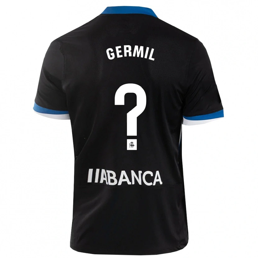 Danxen Herren Darío Germil #0 Schwarz Blau Weiß Auswärtstrikot Trikot 2026/27 T-Shirt Schweiz
