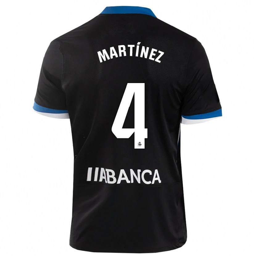 Danxen Herren Pablo Martínez #4 Schwarz Blau Weiß Auswärtstrikot Trikot 2026/27 T-Shirt Schweiz