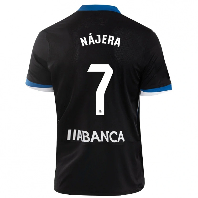 Danxen Herren Mario Nájera #7 Schwarz Blau Weiß Auswärtstrikot Trikot 2026/27 T-Shirt Schweiz