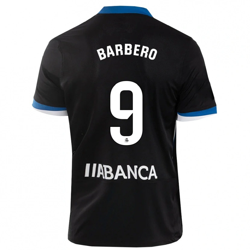 Danxen Herren Iván Barbero #9 Schwarz Blau Weiß Auswärtstrikot Trikot 2026/27 T-Shirt Schweiz