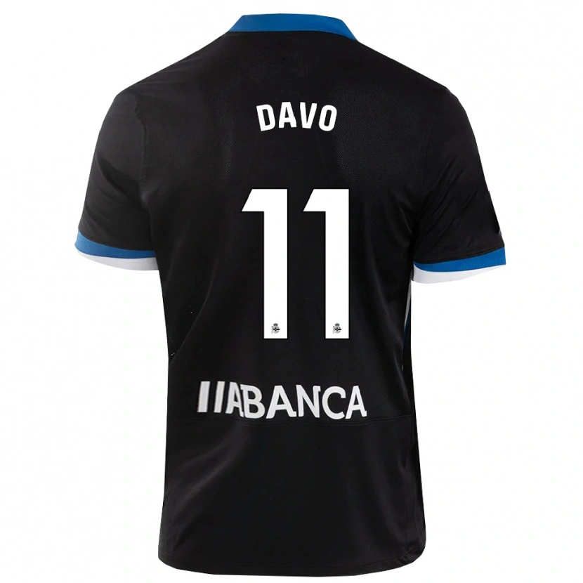Danxen Herren Davo #11 Schwarz Blau Weiß Auswärtstrikot Trikot 2026/27 T-Shirt Schweiz