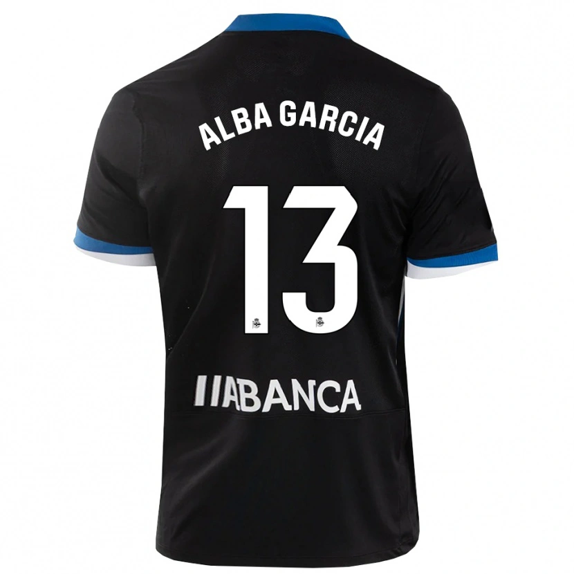 Danxen Herren Lucía Alba García #13 Schwarz Blau Weiß Auswärtstrikot Trikot 2026/27 T-Shirt Schweiz