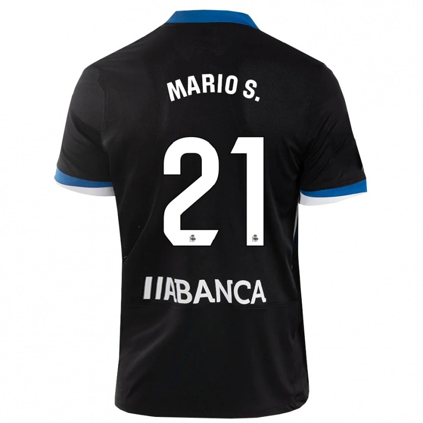 Danxen Herren Mario Soriano #21 Schwarz Blau Weiß Auswärtstrikot Trikot 2026/27 T-Shirt Schweiz