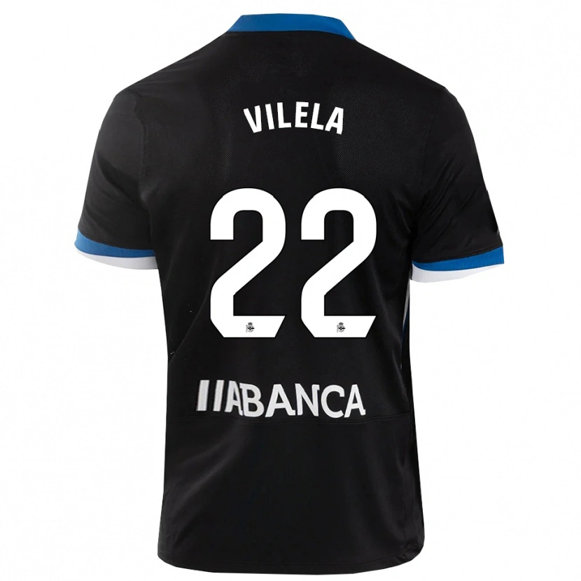 Danxen Herren Rubén Vilela #22 Schwarz Blau Weiß Auswärtstrikot Trikot 2026/27 T-Shirt Schweiz