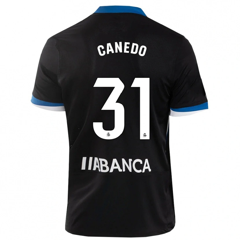 Danxen Herren Damián Canedo #31 Schwarz Blau Weiß Auswärtstrikot Trikot 2026/27 T-Shirt Schweiz