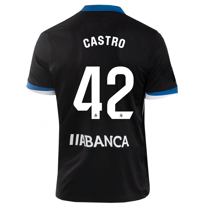 Danxen Herren Lucas Castro #42 Schwarz Blau Weiß Auswärtstrikot Trikot 2026/27 T-Shirt Schweiz