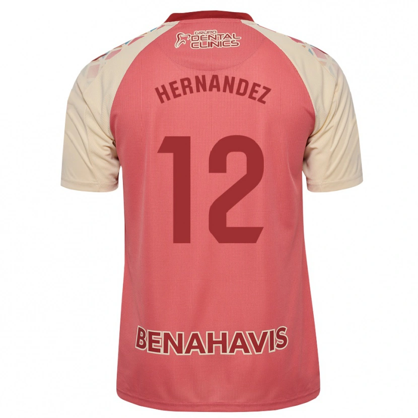 Danxen Herren Juanma Hernandez #12 Hellrosa Rot Blau Auswärtstrikot Trikot 2026/27 T-Shirt Schweiz
