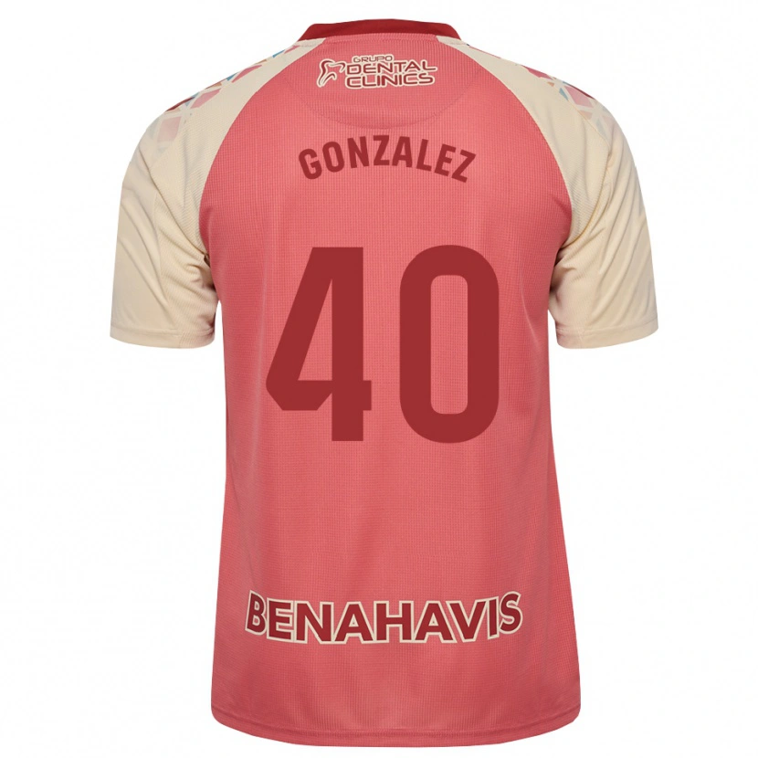 Danxen Herren Carol González #40 Hellrosa Rot Blau Auswärtstrikot Trikot 2026/27 T-Shirt Schweiz