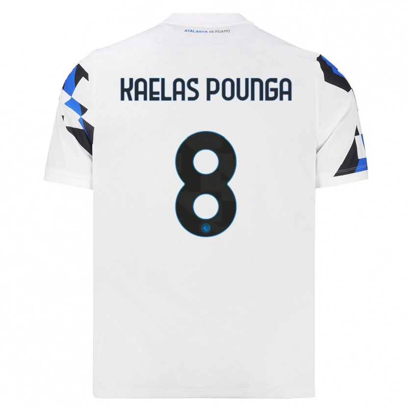 Danxen Herren Digne Kaelas Pounga #8 Weiß Rot Blau Auswärtstrikot Trikot 2026/27 T-Shirt Schweiz