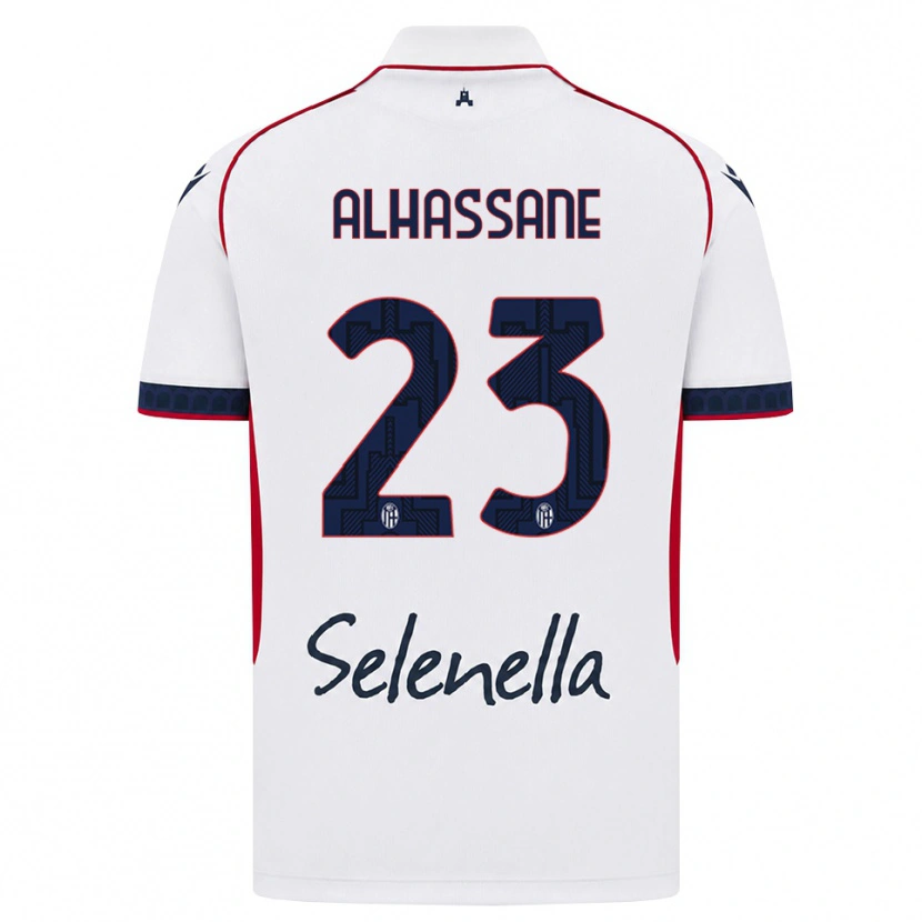 Danxen Herren Rahim Alhassane #23 Weiß Rot Königsblau Auswärtstrikot Trikot 2026/27 T-Shirt Schweiz