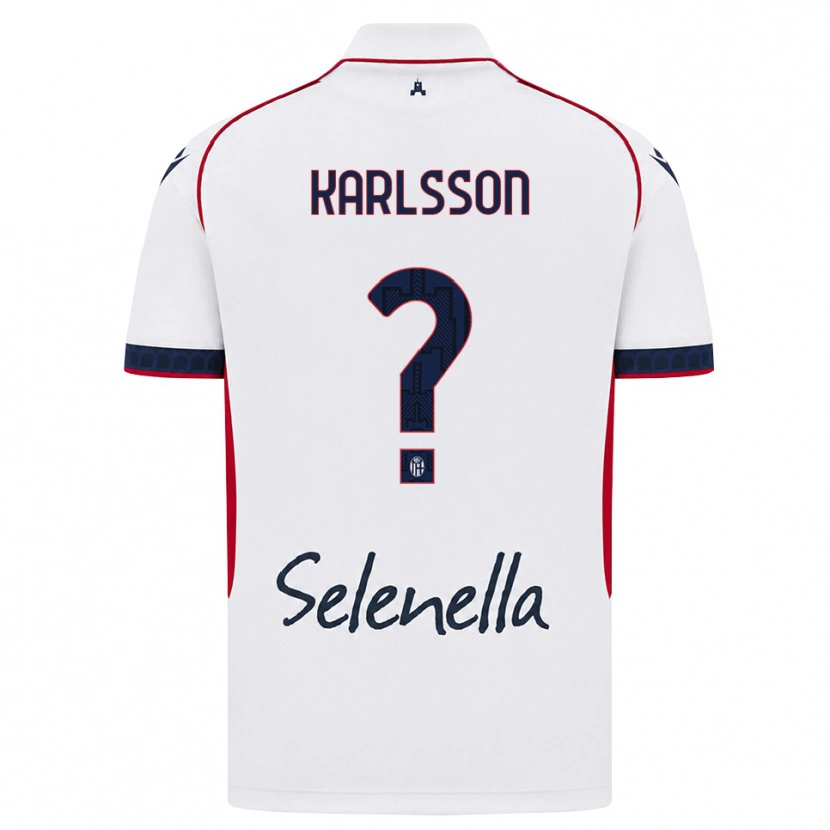 Danxen Herren Jesper Karlsson #0 Weiß Rot Königsblau Auswärtstrikot Trikot 2026/27 T-Shirt Schweiz