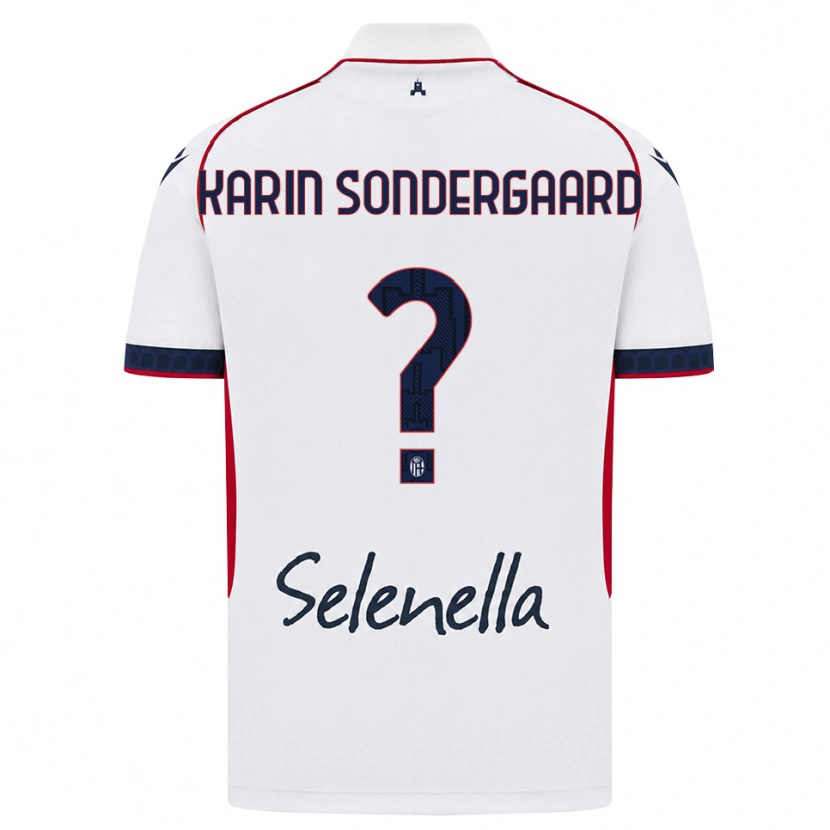 Danxen Herren Alice Karin Sondergaard #0 Weiß Rot Königsblau Auswärtstrikot Trikot 2026/27 T-Shirt Schweiz