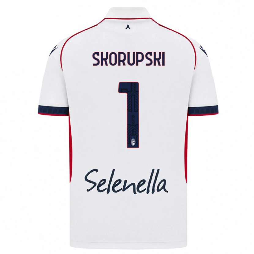 Danxen Herren Lukasz Skorupski #1 Weiß Rot Königsblau Auswärtstrikot Trikot 2026/27 T-Shirt Schweiz