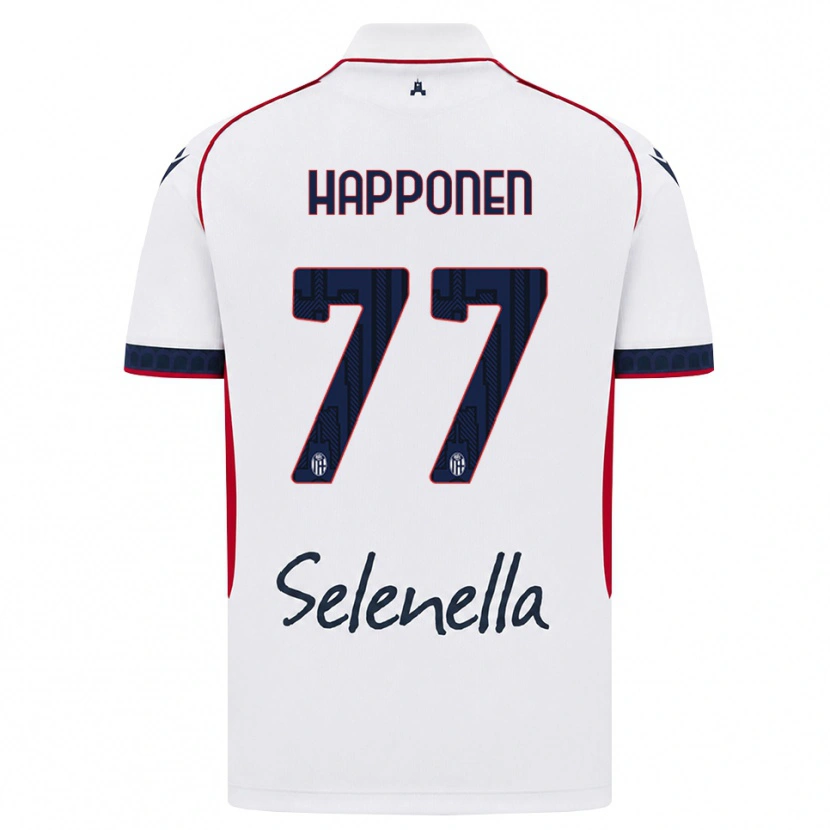 Danxen Herren Ukko Happonen #77 Weiß Rot Königsblau Auswärtstrikot Trikot 2026/27 T-Shirt Schweiz