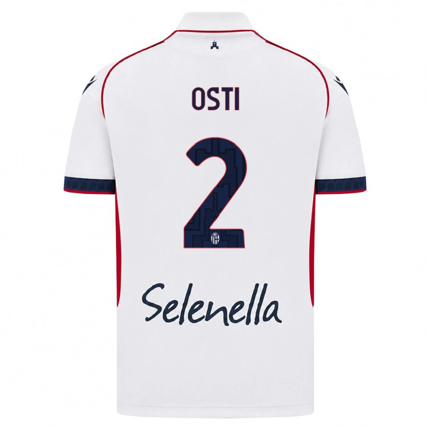 Danxen Herren Gabriele Osti #2 Weiß Rot Königsblau Auswärtstrikot Trikot 2026/27 T-Shirt Schweiz