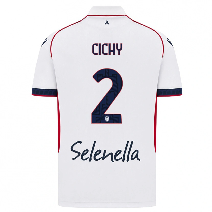 Danxen Herren Natan Cichy #2 Weiß Rot Königsblau Auswärtstrikot Trikot 2026/27 T-Shirt Schweiz